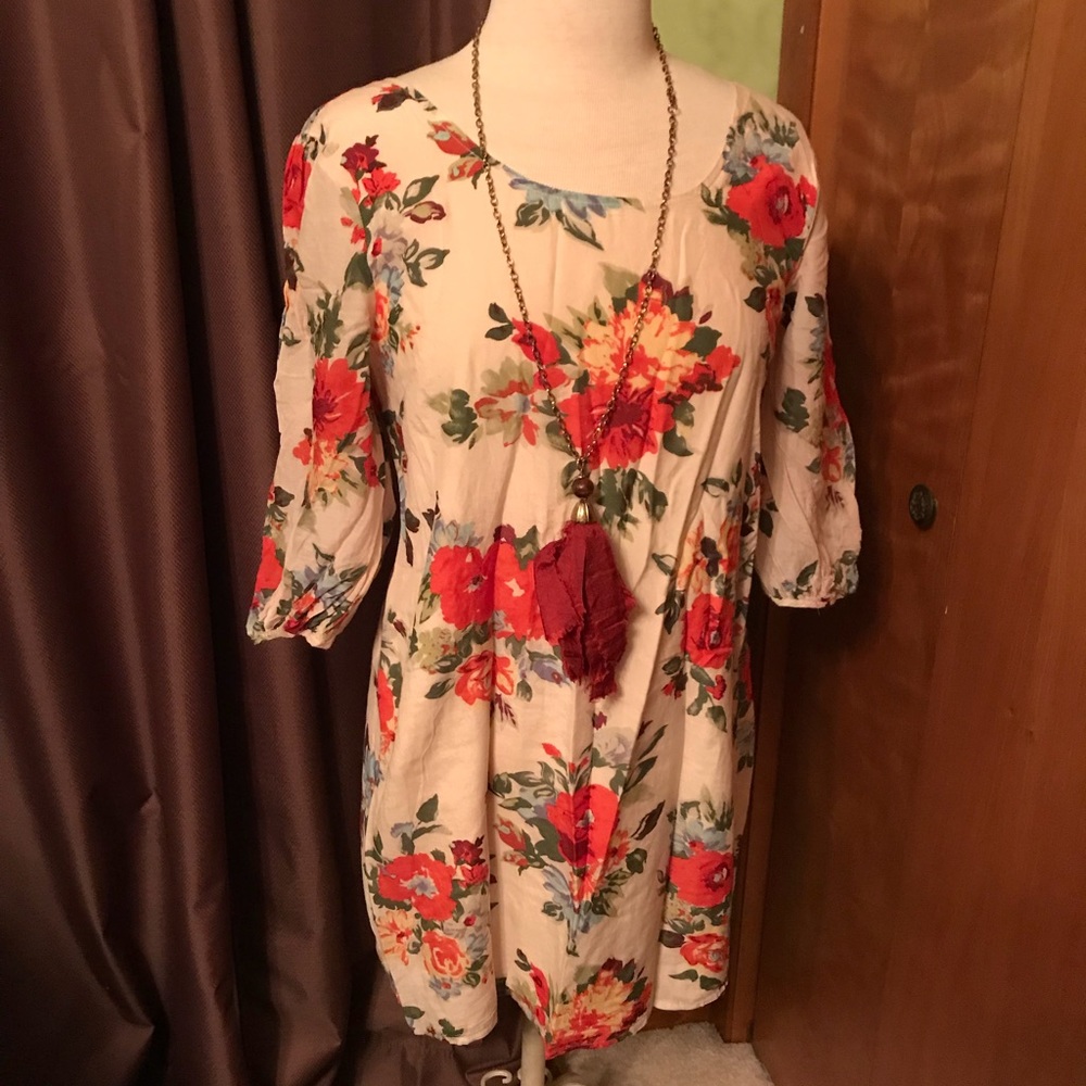 Floral sheath dress